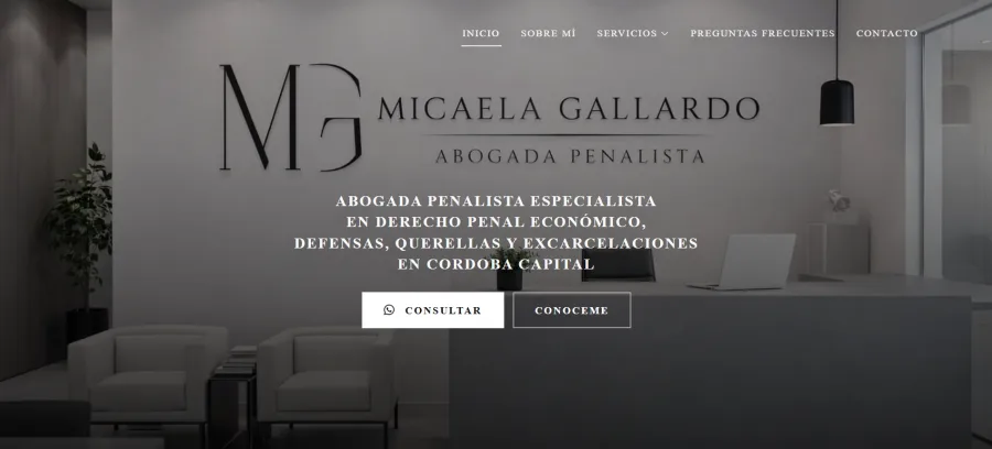Sitio web de Abogadapenalistamicaelagallardo