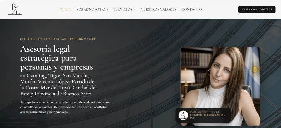 Sitio web de Bihterlaw