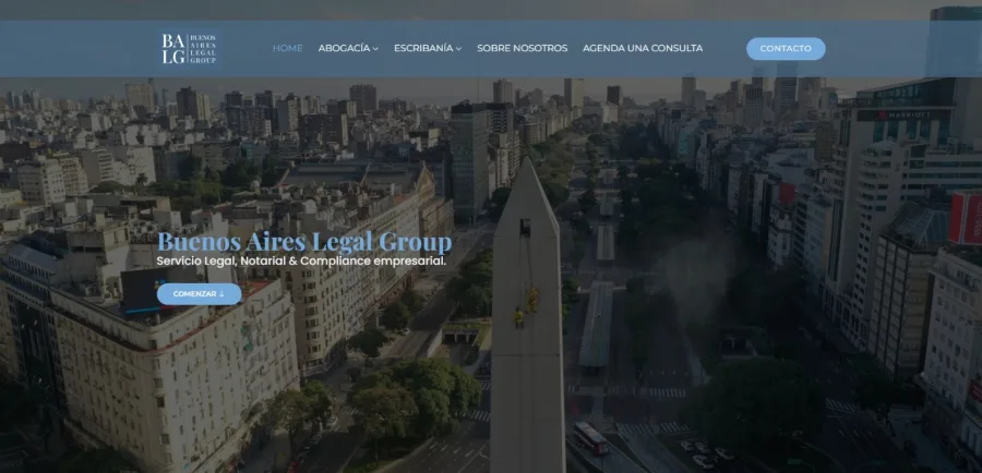 Sitio web de Buenosaireslegalgroup