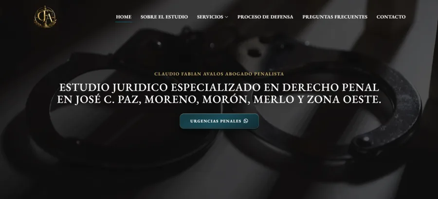 Sitio web de Claudiofabianavalostuabogadodefensor