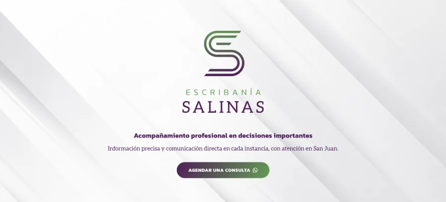 Sitio web de Escribanía Salinas