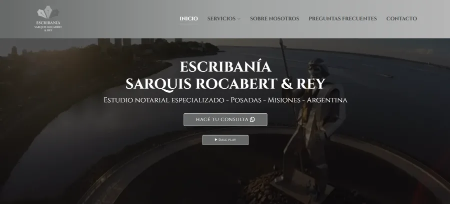 Sitio web de Escribanía Sarquisrocabertrey
