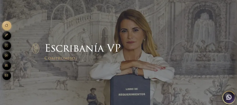 Sitio web de Escribanía Vp