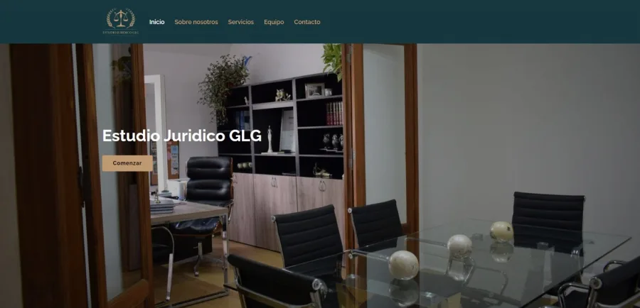 Sitio web de Estudio Jurídico Glg
