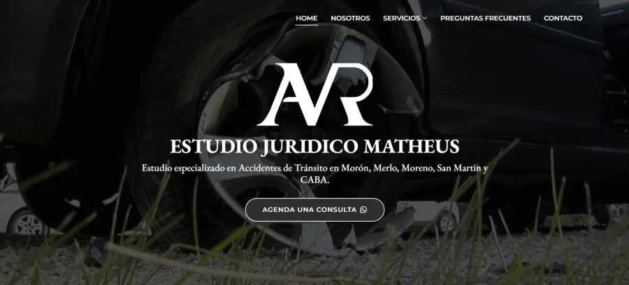 Sitio web de Estudio Matheus